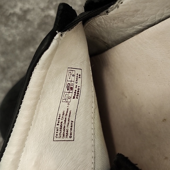 Josef Seibel European comfort shoe size 38 black side zip slip on - Picture 7 of 9